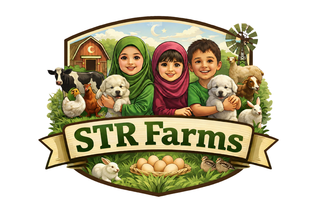 STR Farms family farm logo